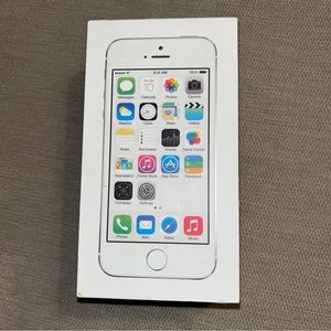 iPhone 5s Box Original Apple Retail Box Only Without Accessories Silver Empty